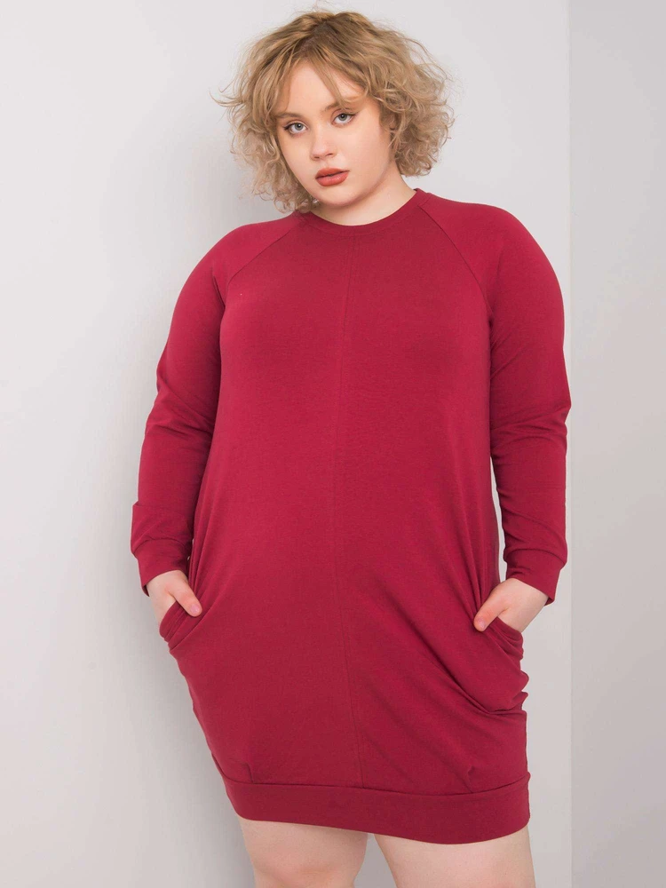 Suknelė-RV-SK-6296.99-bordo