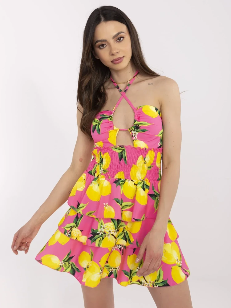Suknelė moterims rožinės spalvos elegantiška