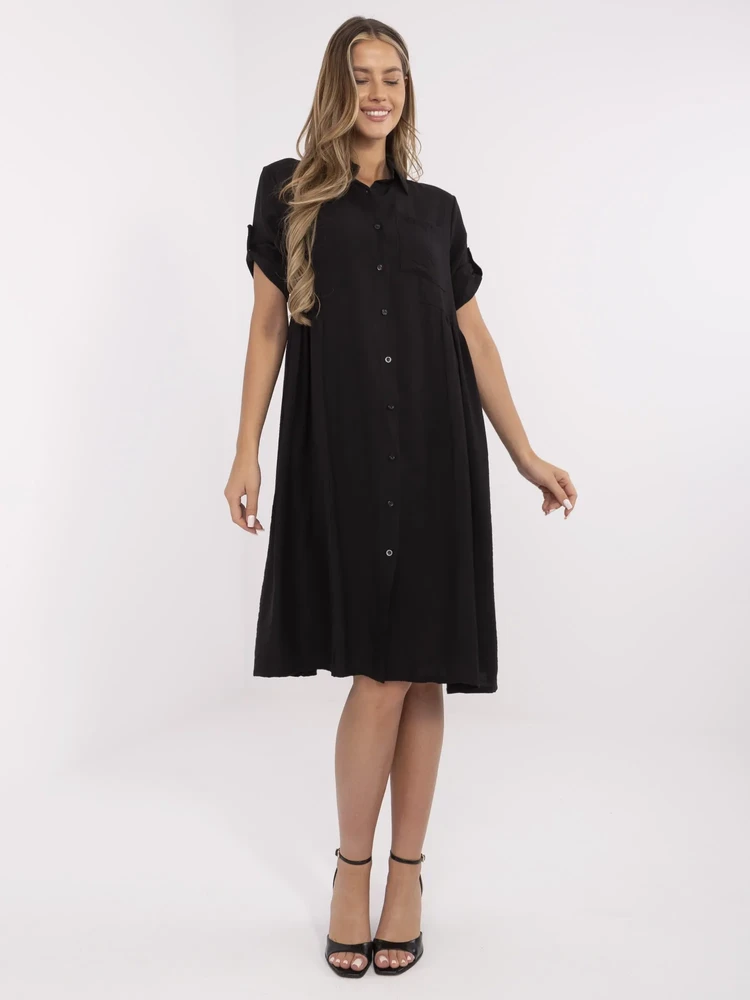 Suknelė juoda elegantiška kasdienai