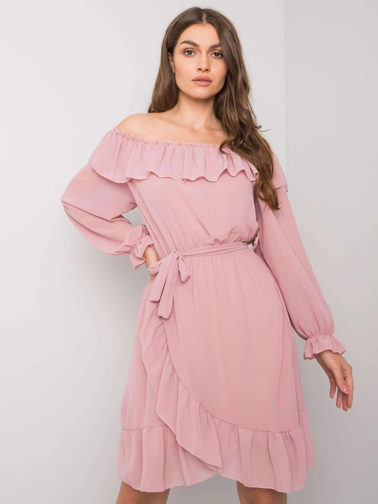 Suknelė Sukienka-TW-SK-BI-1203.72P-ciemny rožinė