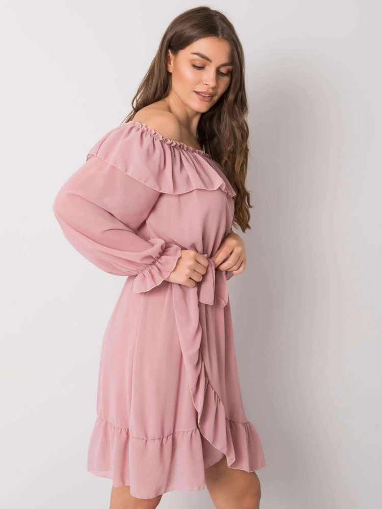 Suknelė Sukienka-TW-SK-BI-1203.72P-ciemny rožinė