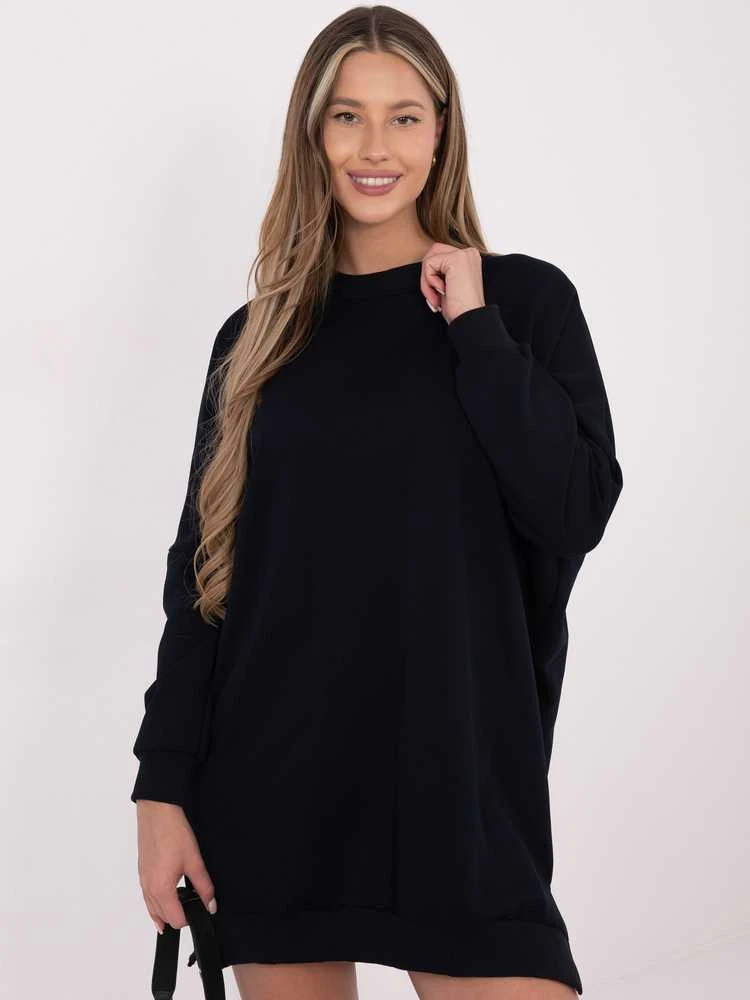 Suknelė tamsiai mėlyna RV – elegancijai ir patogumui kasdien.