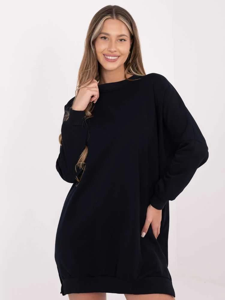 Suknelė tamsiai mėlyna RV – elegancijai ir patogumui kasdien.
