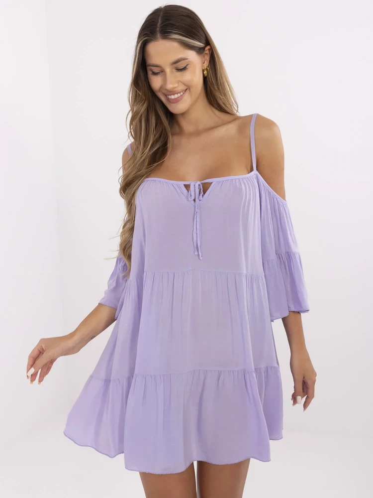 Suknelė-TW-SK-BI-80840.20-šviesiai violetinė
