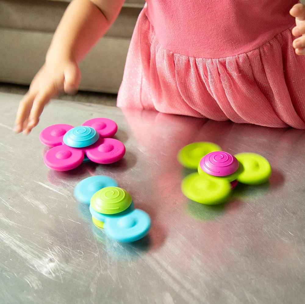 Fat Brain Toys Whirly Squigz Little Brainies – silikoniniai suktukai