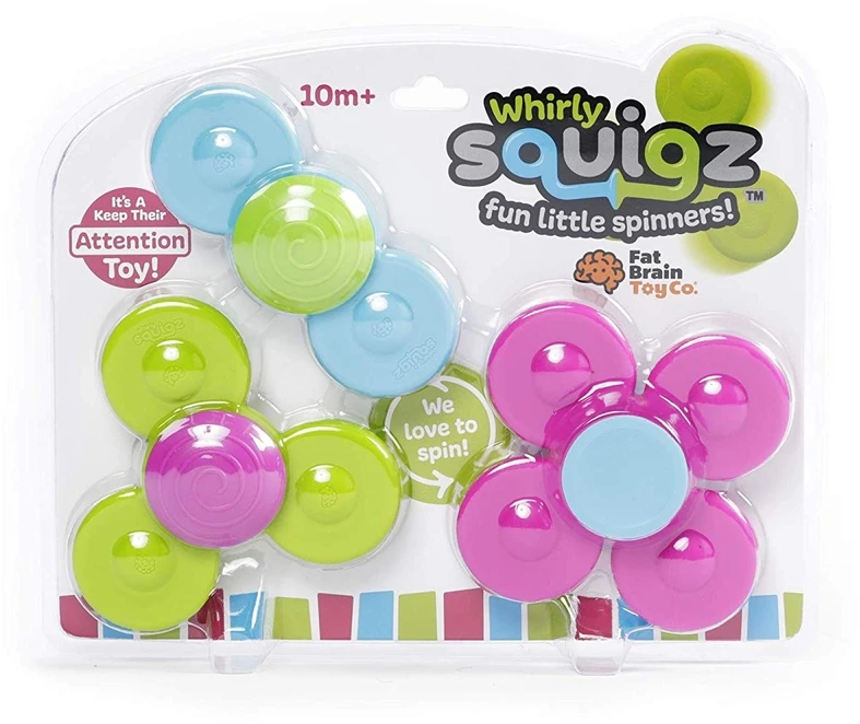 Fat Brain Toys Whirly Squigz Little Brainies – silikoniniai suktukai