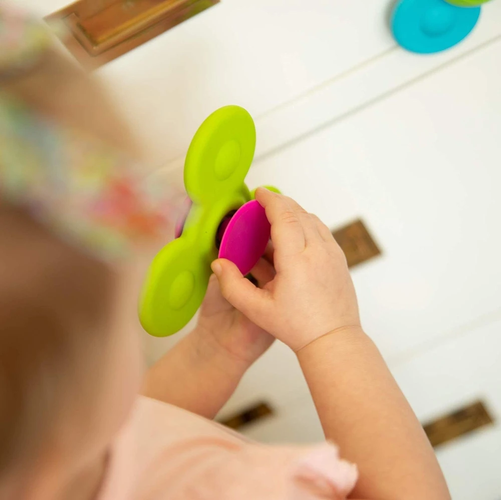 Fat Brain Toys Whirly Squigz Little Brainies – silikoniniai suktukai