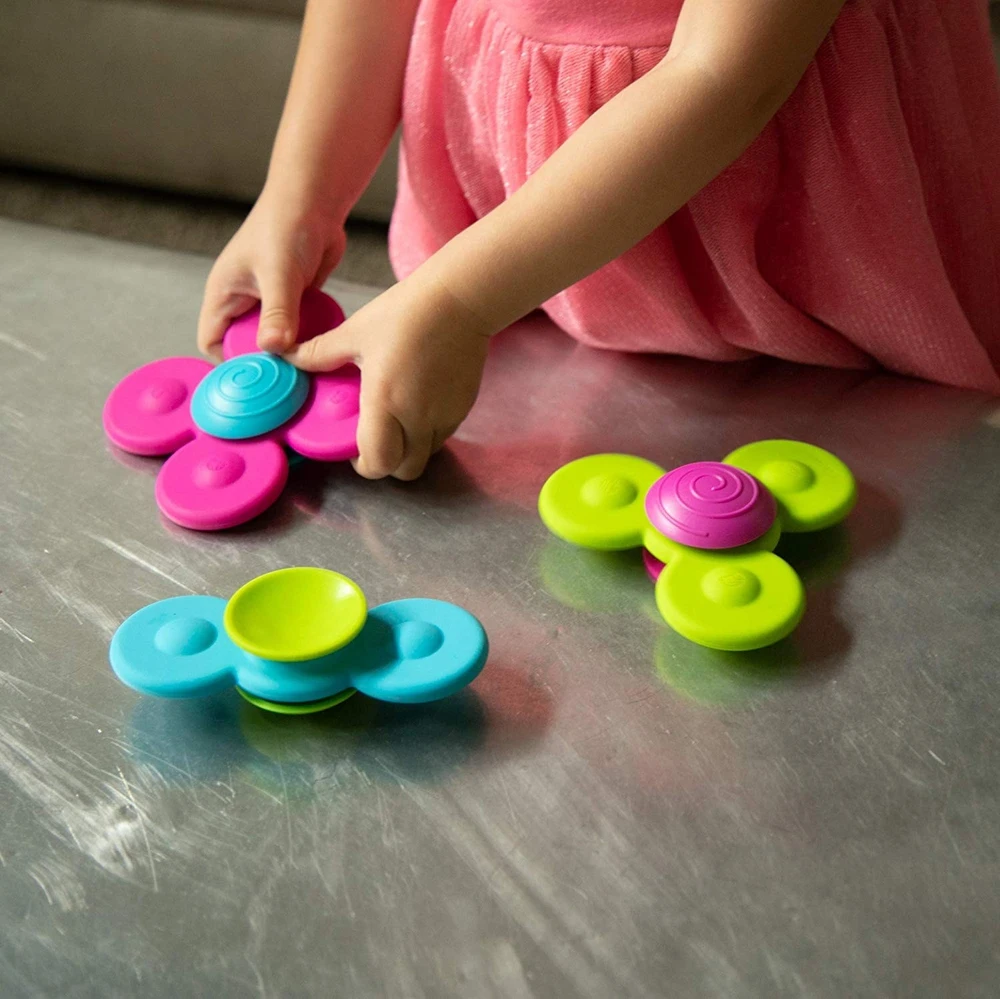 Fat Brain Toys Whirly Squigz Little Brainies – silikoniniai suktukai