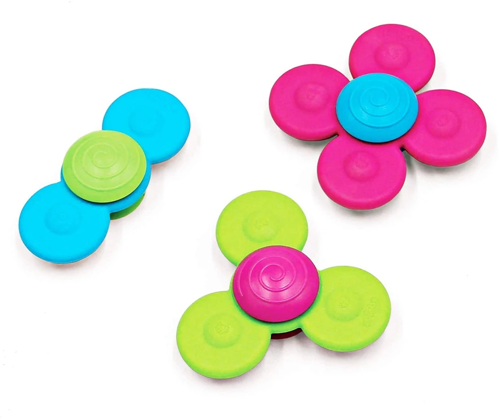 Fat Brain Toys Whirly Squigz Little Brainies – silikoniniai suktukai