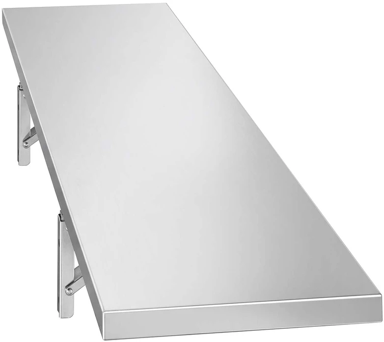 Sulankstoma nerūdijančio plieno lentyna VEVOR BXGTJZDK1JZ4812, 305 x 1219 mm