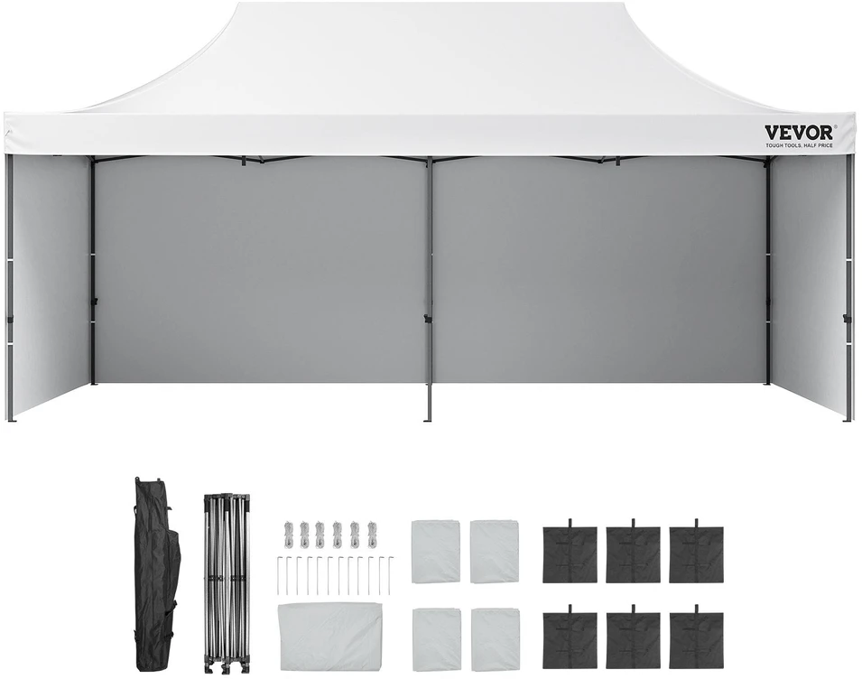 Vevor Lauko pavėsinė su sienelėmis ir maišu, 10x20 FT