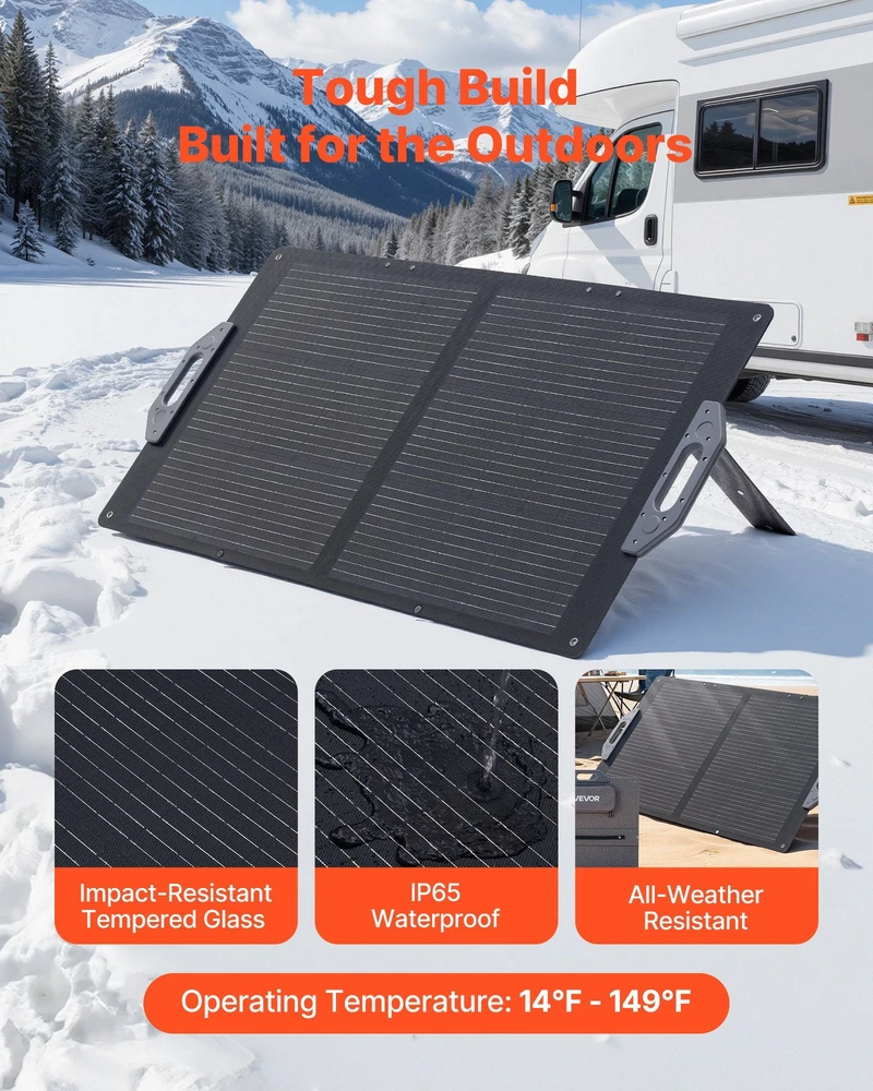 VEVOR 100W sulankstomas saulės skydelis