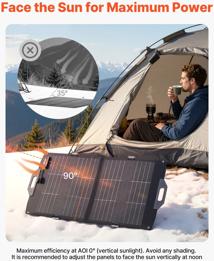 VEVOR 100W bifacial saulės panelė N-Type 16BB