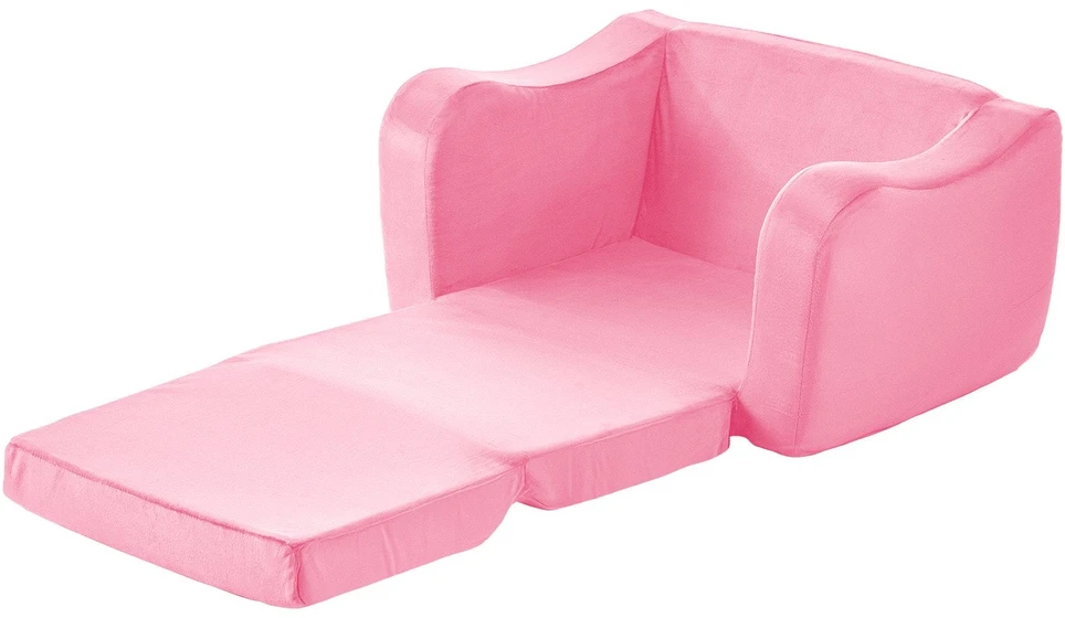 VEVOR Sulankstoma vaikiška sofa 2-in-1, rožinė