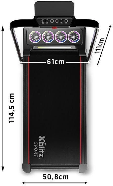 Xblitz 2-in-1 FOLDABLE HOME ELECTRIC TREADMILL