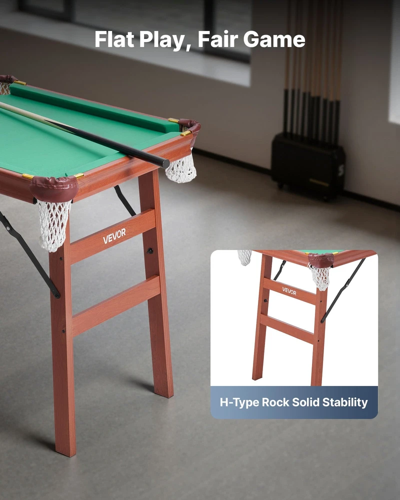 VEVOR Sulankstomas biliardo stalas 140 cm