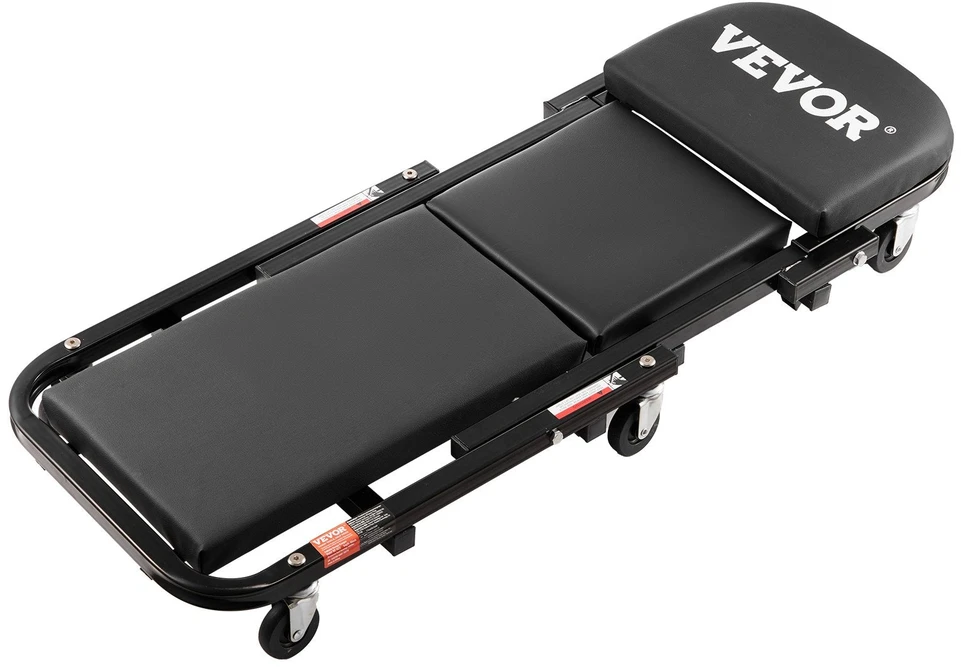 VEVOR 40 colių sulankstomas mechaniko kėdė su 204 kg talpa