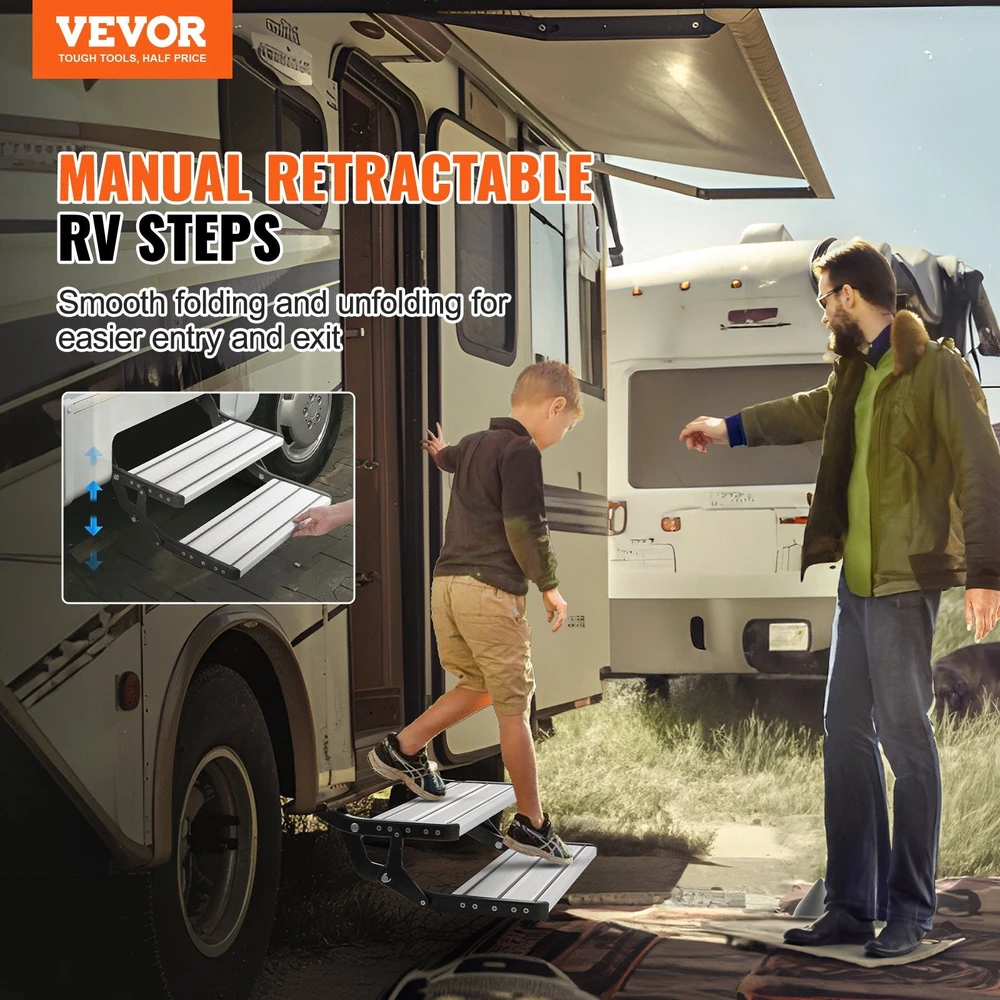 VEVOR Dviejų pakopų RV laiptai