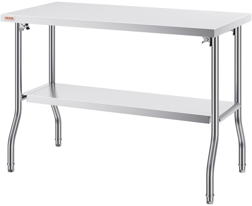 VEVOR Sulankstomas komercinis darbo stalas 122 x 61 cm