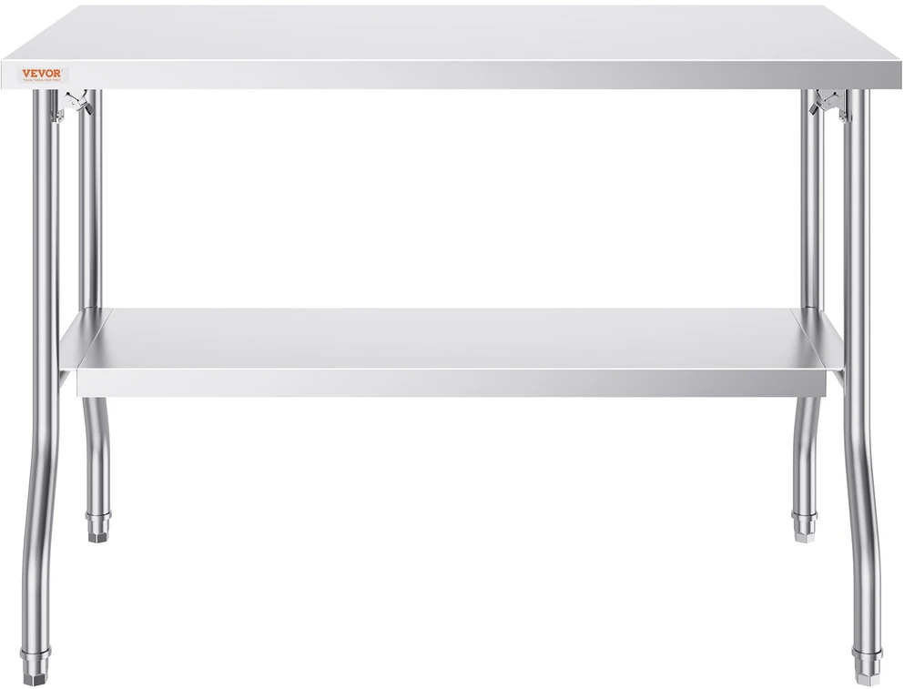 VEVOR Sulankstomas komercinis darbo stalas 122 x 61 cm