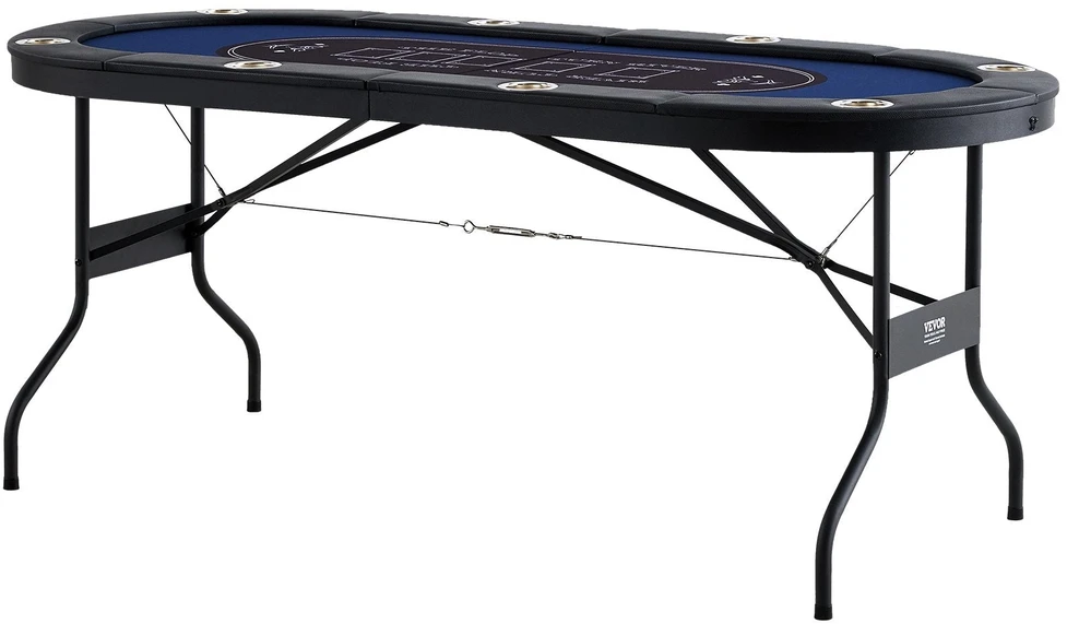 VEVOR Lankstomas 8 vietų pokerio stalas