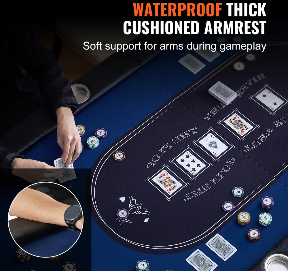 VEVOR Lankstomas 8 vietų pokerio stalas