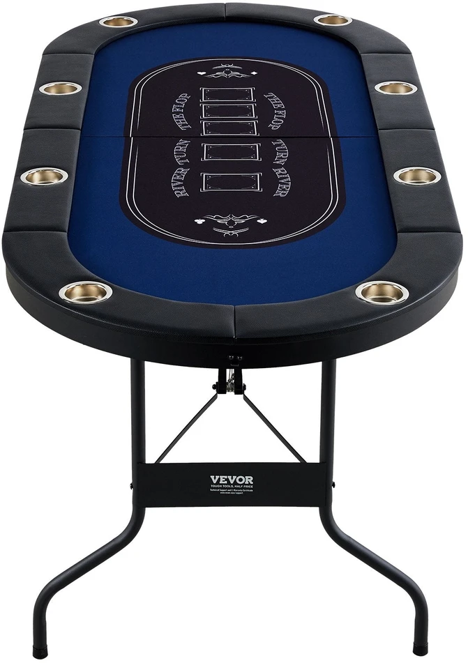 VEVOR Lankstomas 8 vietų pokerio stalas