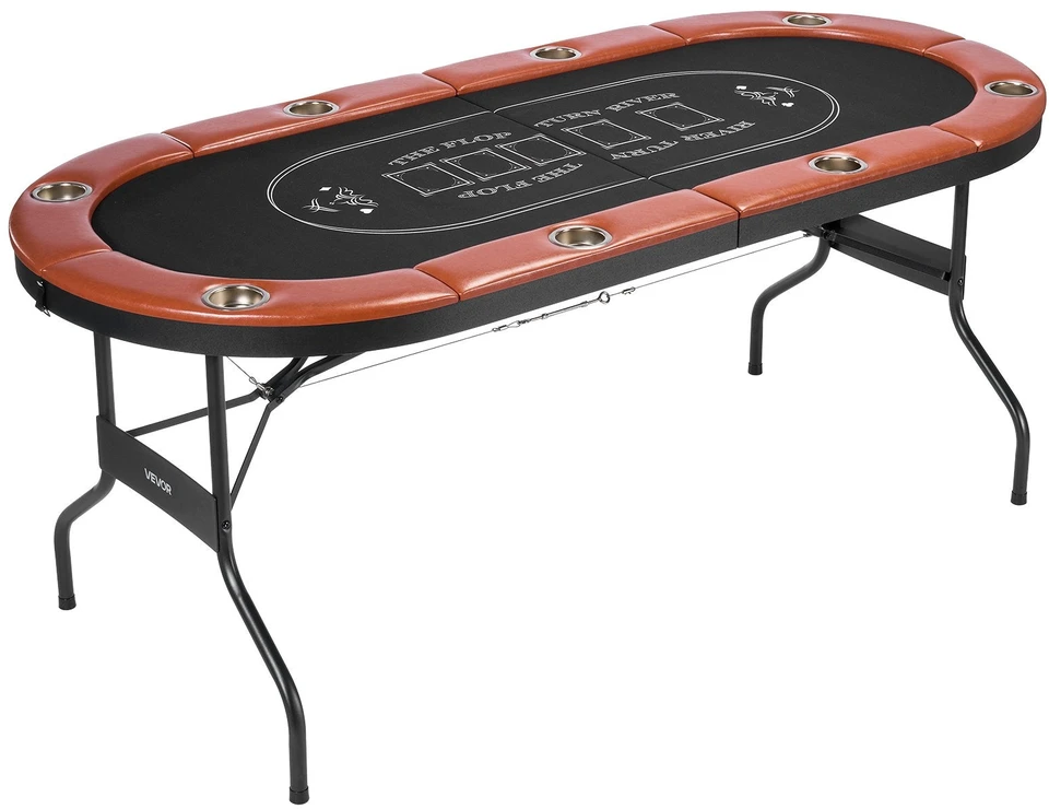 VEVOR Sulankstomas pokerio stalas 8 žaidėjams