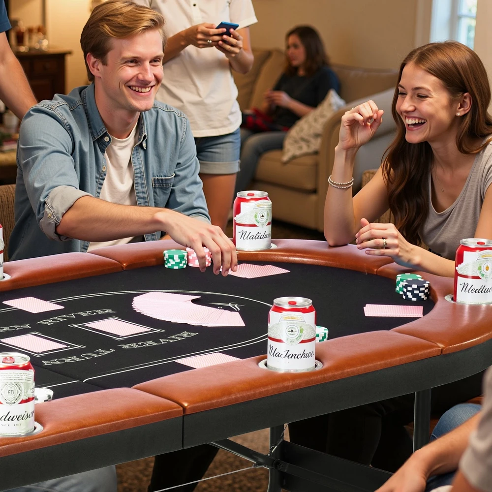 VEVOR Sulankstomas pokerio stalas 8 žaidėjams