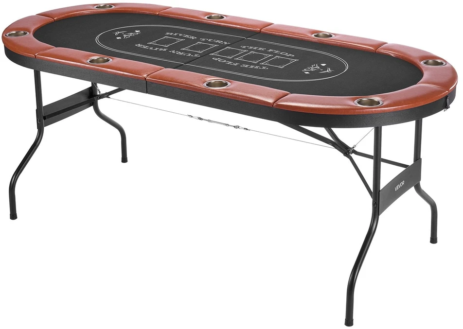 VEVOR Sulankstomas pokerio stalas 8 žaidėjams