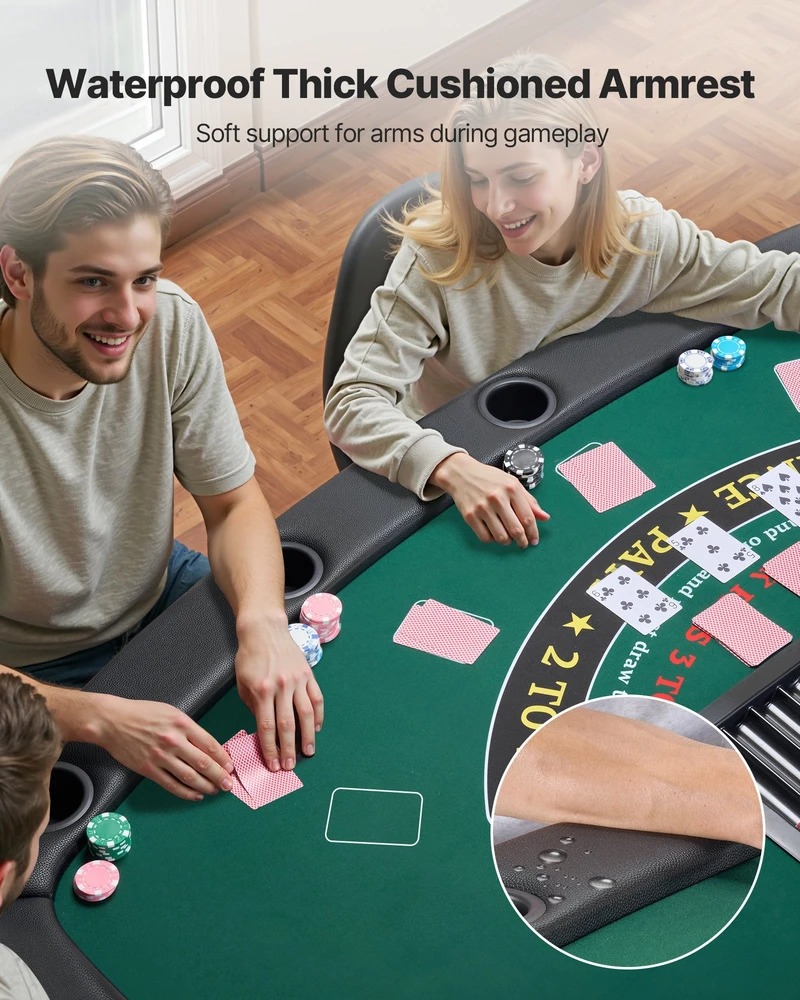 VEVOR Pokerio stalas 7 žaidėjams