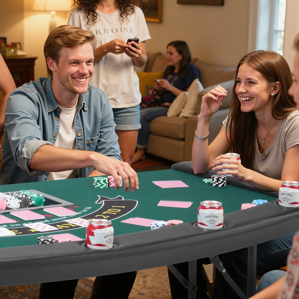 VEVOR Pokerio stalas 7 žaidėjams