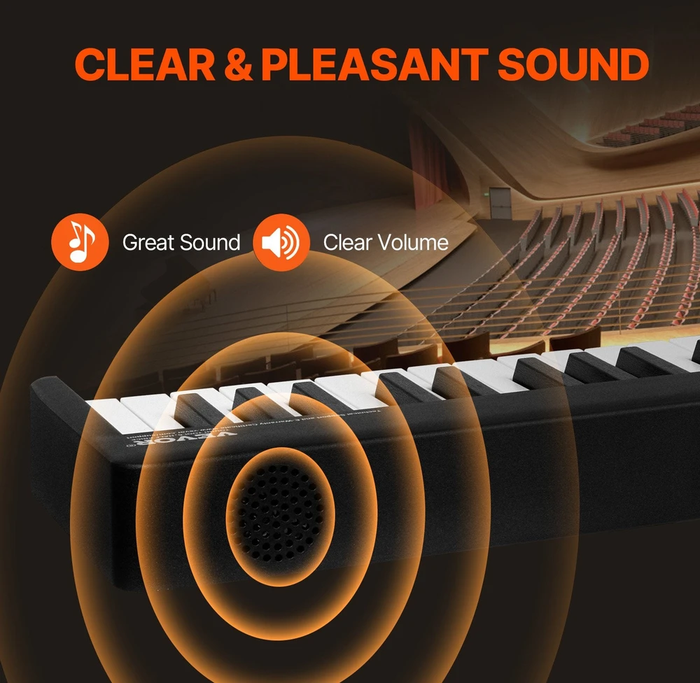 VEVOR 88 klavišų sulankstomas klavišinis pianinas su Bluetooth