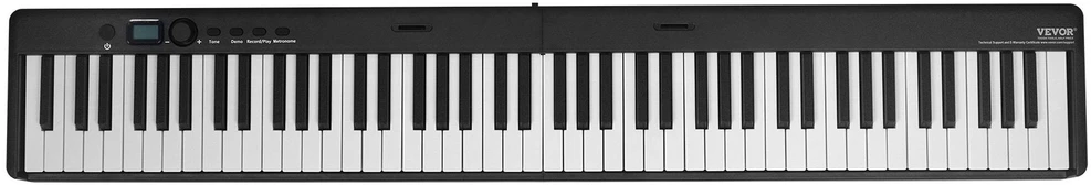VEVOR 88 klavišų sulankstomas klavišinis pianinas su Bluetooth