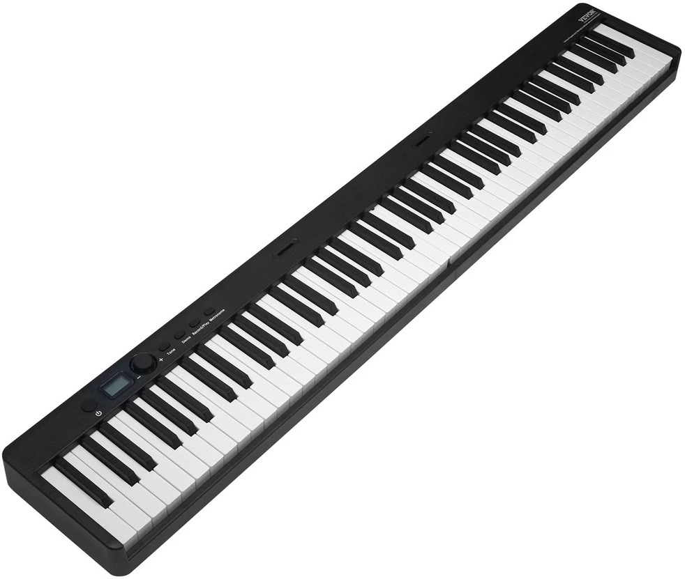 VEVOR 88 klavišų sulankstomas klavišinis pianinas su Bluetooth
