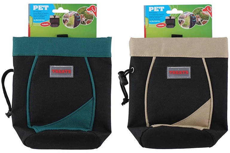 Other Brand Foldable Treat Pouch for Pets (Brown)