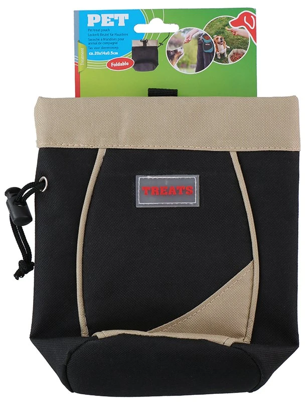 Other Brand Foldable Treat Pouch for Pets (Brown)
