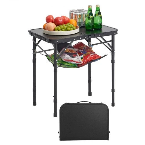 VEVOR 60 cm sulankstomas camping stalas aliuminis