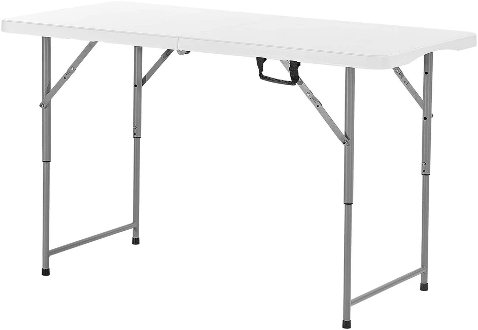 VEVOR Sulankstomas plastikinis stalas 122cm vidaus ir lauko naudojimui