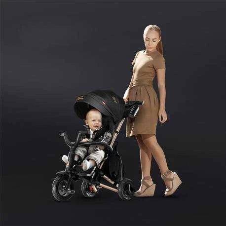 Triratukas Qplay Nova+ Rubber Golden, juodos ir aukso spalvos