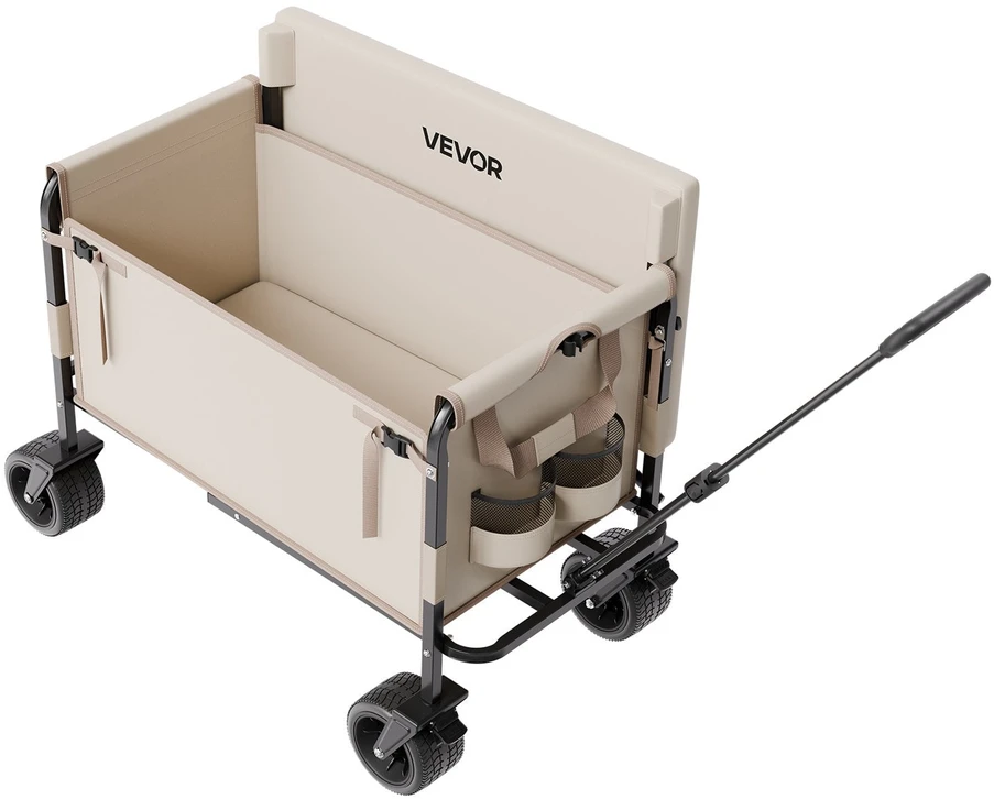 VEVOR Sulankstomas vežimėlis suolu 250kg apkrovai