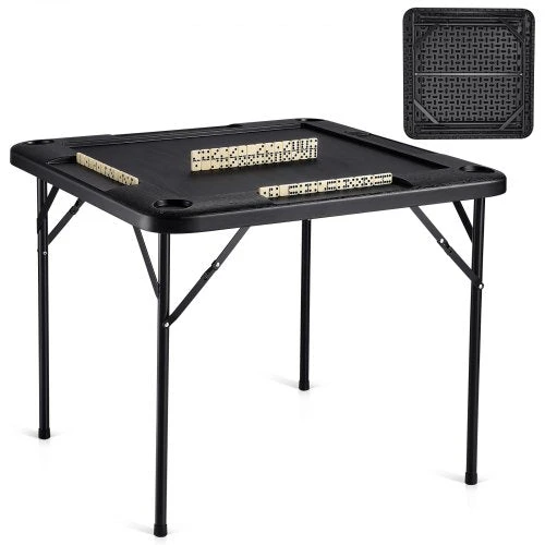 VEVOR Keturkampis Mahjong stalas su laikikliais