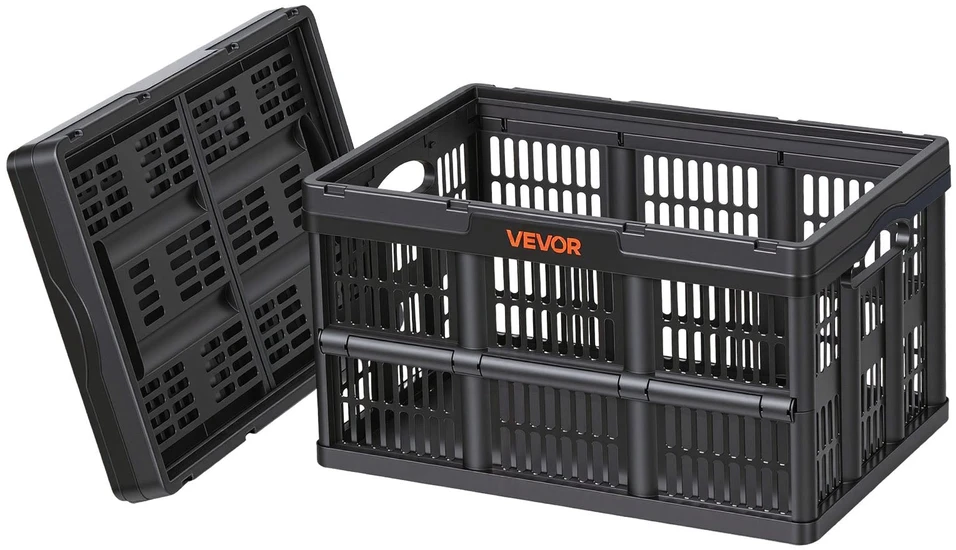 Vevor Plastikinės sulankstomos daiktadėžės, 45 L, 3 vnt.