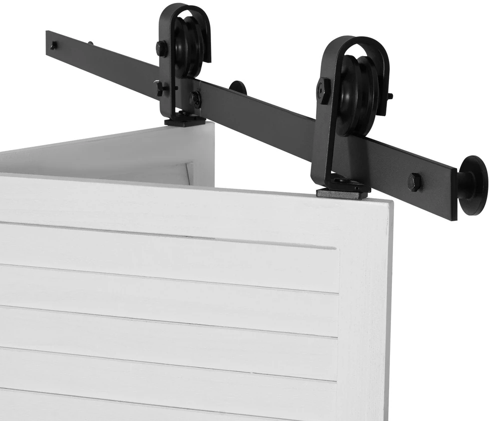 VEVOR Sulankstomo stumdomo durų bėgelio rinkinys 132 cm