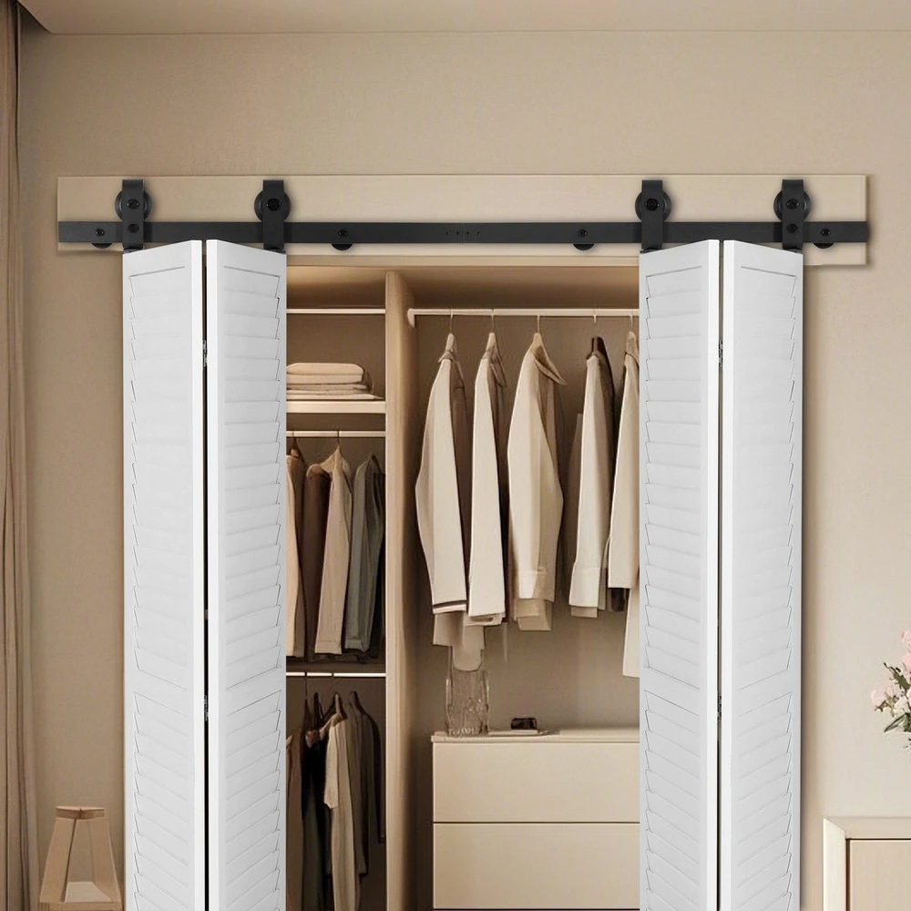 VEVOR dvejų poslinkių tvarkingų durų bėgių sistema 152 cm