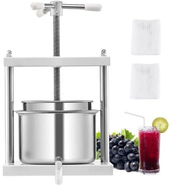Sulčiaspaudė VEVOR rankų darbo vaisių vyno spaustuvas, 5 l