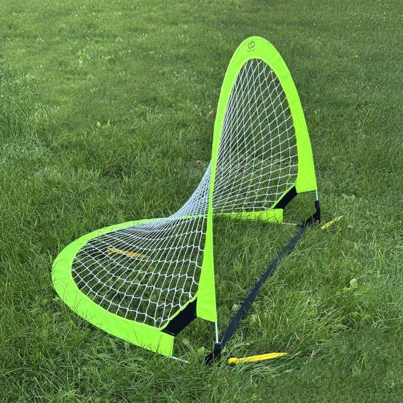 Smj Sulenkiama futbolo treniruočių vartai – neono žalia (M) 120x80x80 cm