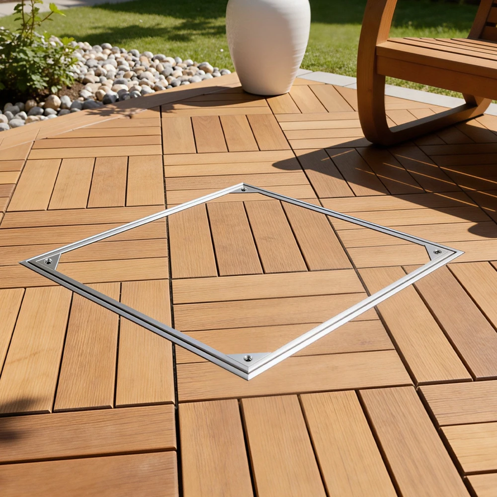 Vevor Šulinio dangtis su rėmu 600 x 600 mm