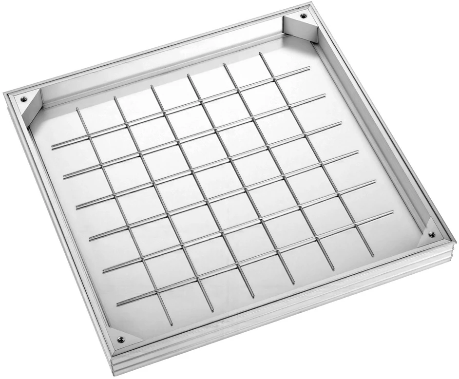 Vevor Šulinio dangtis su rėmu 600 x 600 mm