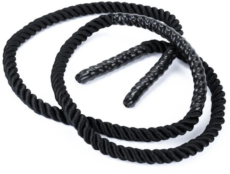 Sunkios treniruotės šokinėjimo virvė, pagaminta iš 25 mm skersmens virvės, 270 cm ilgio